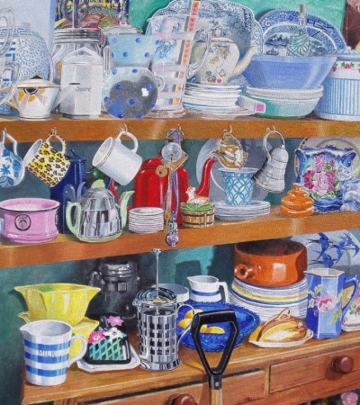 Artist Jon Wealleans Kitchen Kitsch paintings