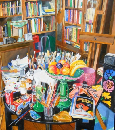 Artist Jon Wealleans Kitchen Kitsch paintings