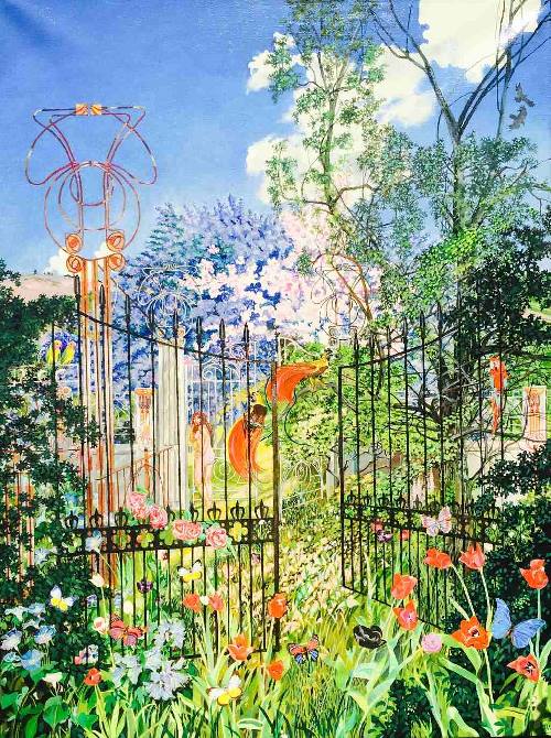 Jon Wealleans Gates of Eden Homage to Bob paintings